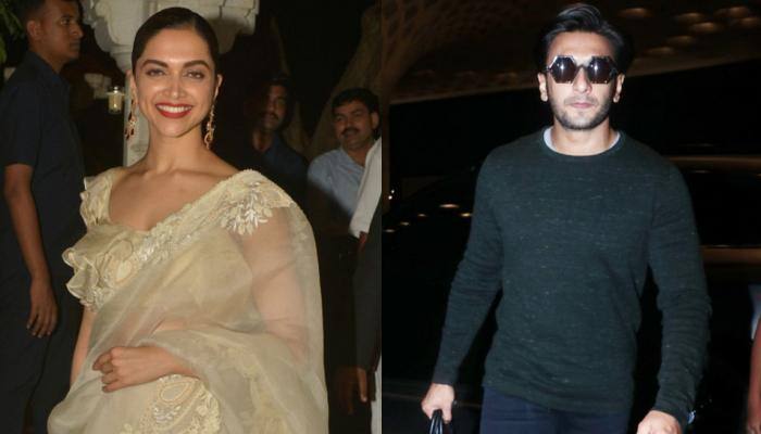 Deepika Padukone and Ranveer Singh walk hand-in-hand at Padmaavat special screening – See Pics