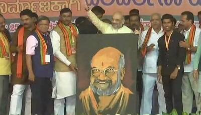 Amid Karnataka bandh, Amit Shah flags off BJP's 'parivartan yatra'; hits out at Siddaramaiah govt