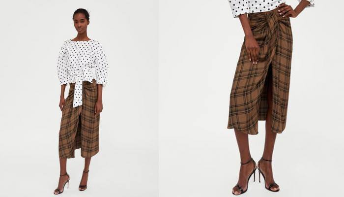 This 'mini skirt' by Zara resembles traditional lungi