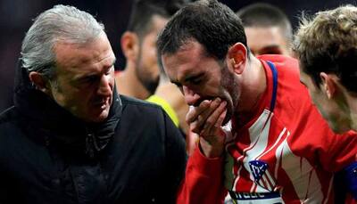 La Liga: Atletico defender Diego Godin loses three teeth in nasty collision