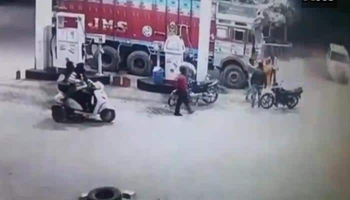 Watch: BJP left red-faced again as party leader Dayashankar Singh assaults truck driver