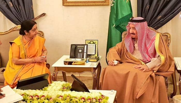 Sushma Swaraj meets Saudi King; discuss steps to boost strategic ties