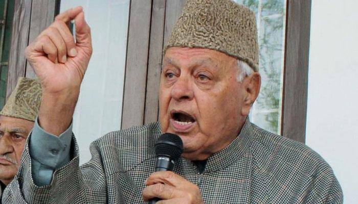 'Kya yeh Katiyar ke baap ka desh hai': Farooq Abdullah lashes out at BJP | Watch video