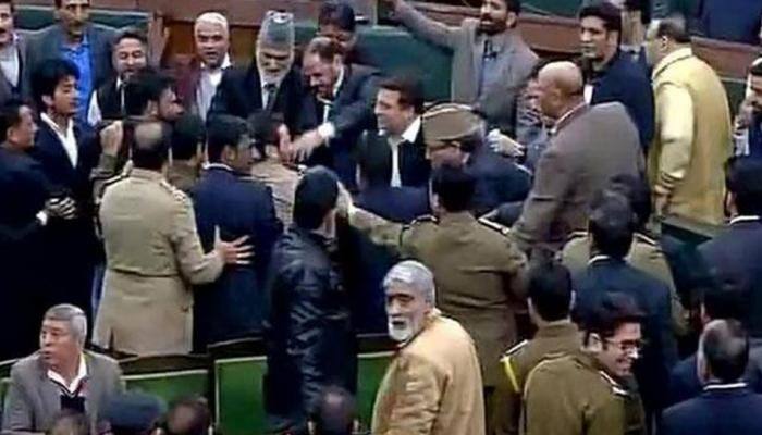 Opposition stages walkout from J&amp;K Assembly on student&#039;s assault in Haryana