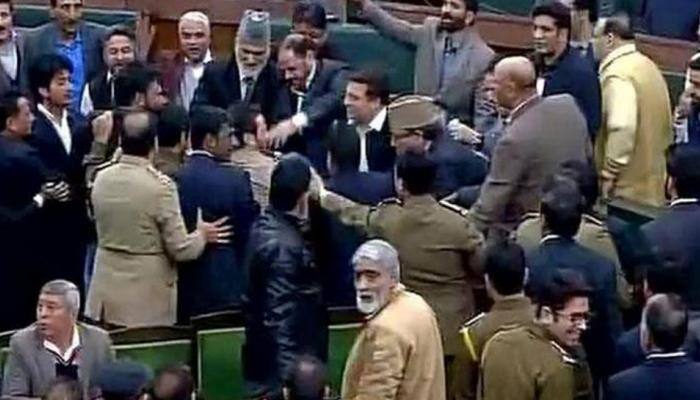 Opposition stages walkout from J&amp;K Assembly on student's assault in Haryana
