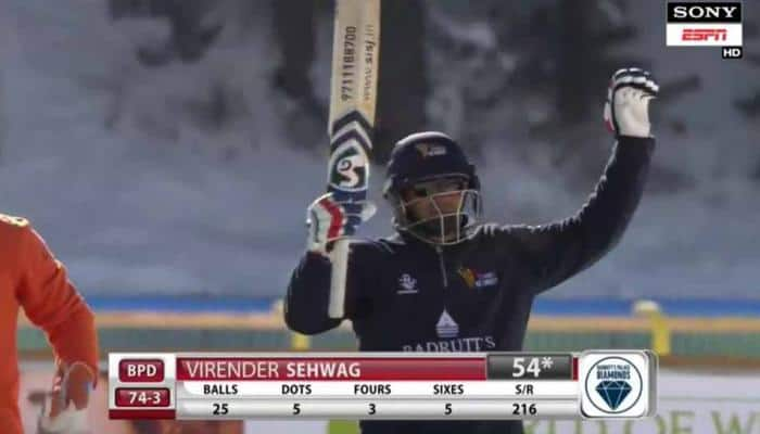 Fire &amp; Ice: Virender Sehwag, Shahid Afridi spice it up on Lake St Moritz