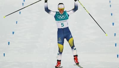 Winter Olympics: Sweden's Charlotte Kalla wins first gold in Pyeongchang