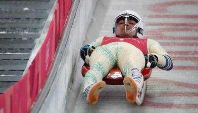 Shiva Keshavan placed 34th after two runs in men's luge at Winter Olympics in Pyeongchang