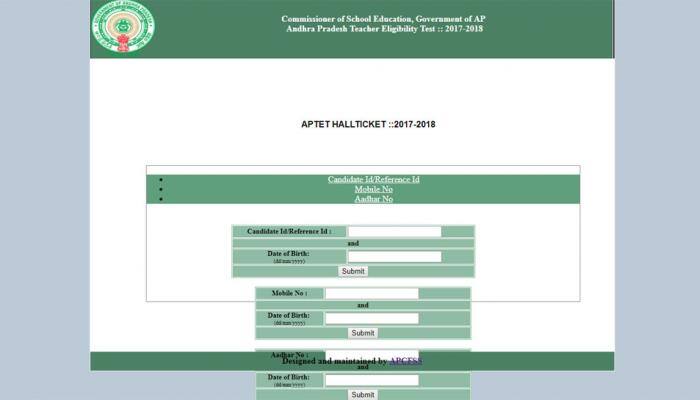 APTET 2018: Admit cards released, can be downloaded at aptet.apcfss.in APTET 2018: Admit cards released, can be downloaded at aptet.apcfss.in
