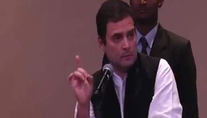 Rahul Gandhi asks &#039;pro-rich Modi&#039; to waive farmer loans, shown black flags in Karnataka