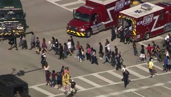 Florida school shooting: Student captures terrifying video from classroom | Watch