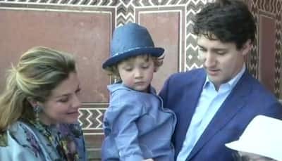 Watch: When little Trudeau ran to his father Justin at Taj Mahal