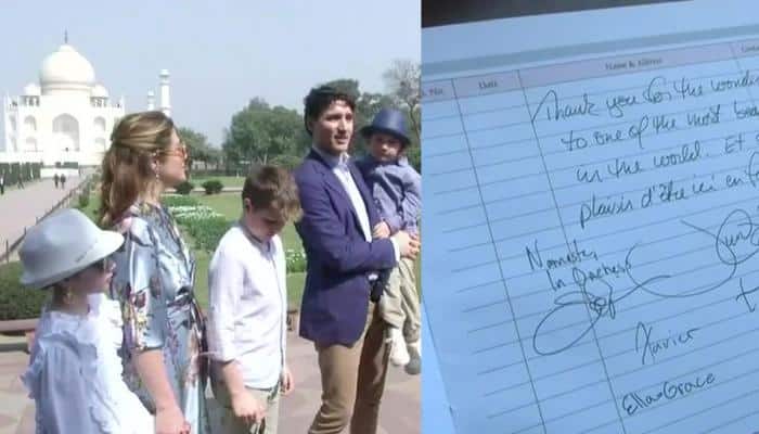 Justin Trudeau visits Taj Mahal; here&#039;s what Canadian PM said about historic monument
