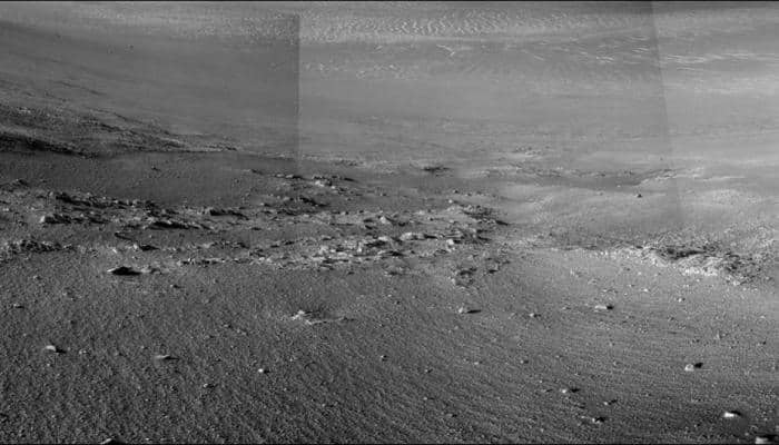 NASA&#039;s Opportunity observes &#039;rock stripes&#039; on Mars that may suggest actions of water