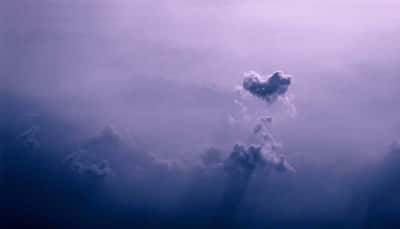 Love in the air! Indian photographer clicks beautiful  heart-shaped clouds mid-air