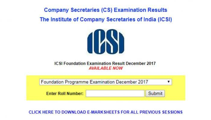 ICSI CS Foundation results 2017 out @icsi.edu; Garima Vaish, Qasim Saif emerge toppers