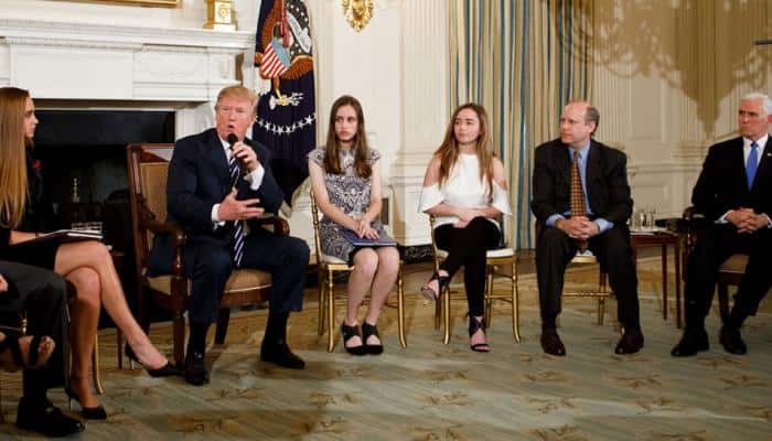 Donald Trump vows to find long-term solution to end gun violence