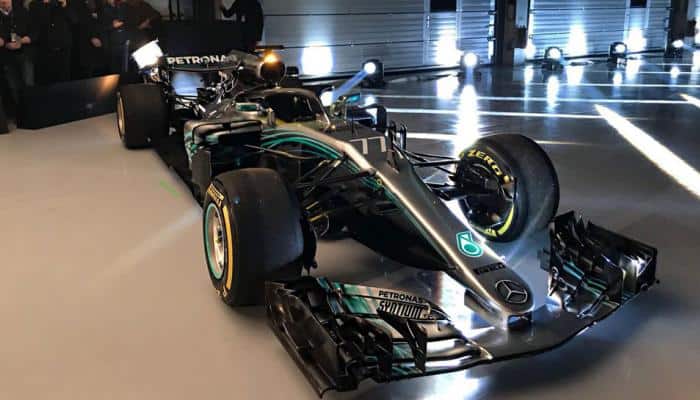 Mercedes unveil new F1 car amid criticism of &#039;halo&#039; to protect drivers