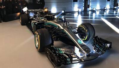 Mercedes unveil new F1 car amid criticism of 'halo' to protect drivers
