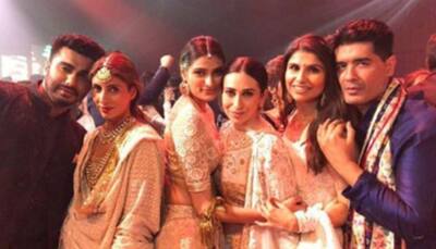 Abhishek Bachchan, Karisma Kapoor attend Mohit Marwah's wedding 