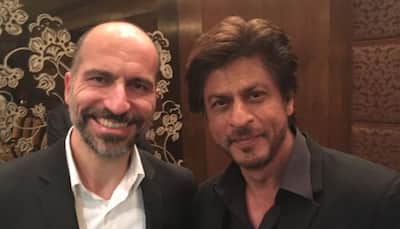 'Cooler than King Khan': Uber CEO's photo with Shah Rukh has Twitter going crazy