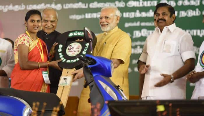 On Jayalalithaa's 70th birth anniversary, PM Modi launches 2-wheeler subsidy scheme for women