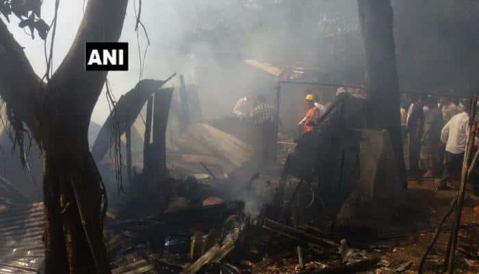 Mumbai: Fire breaks out in chawl in Thane&#039;s Sainath Nagar, rescue ops underway