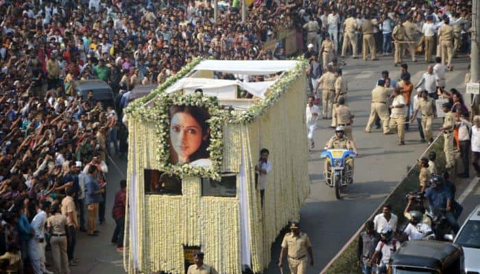 India bids final adieu to first female superstar: Sridevi cremated with state honours