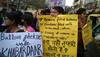 Protests outside Delhi Police HQ after semen-filled balloons thrown at DU students