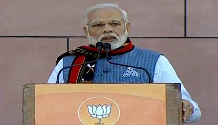 Sun red when it sets, saffron when it rises: Modi after Tripura victory