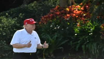 Donald Trump hits a century, spends 100th day at golf course since becoming President