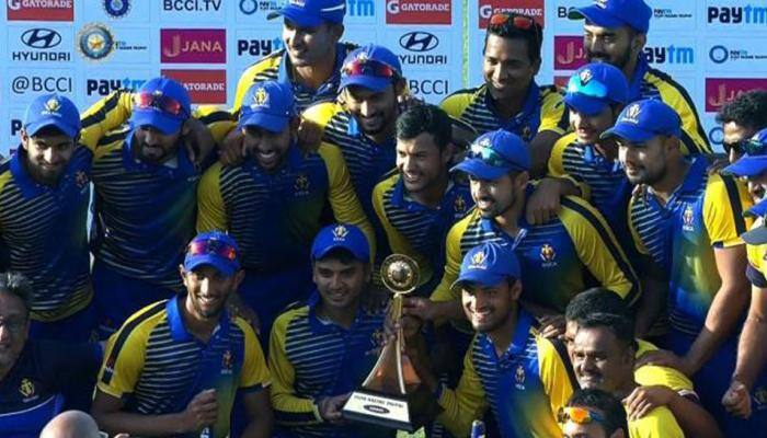 Vijay Hazare champions Karnataka to face India B in Deodhar final