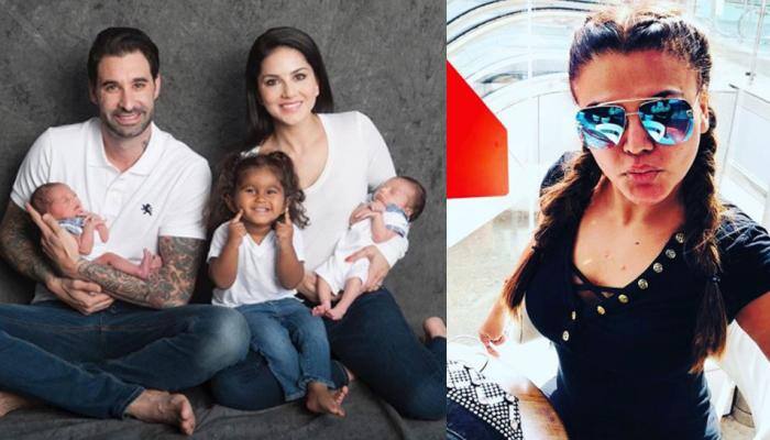 Rakhi Sawant loses her mind over Sunny Leone's twin babies, asks weird questions—Watch video