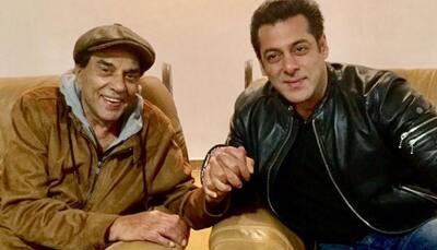 Salman Khan shoots a special song with veteran star Dharmendra—See pic