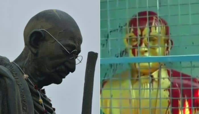 After Lenin and Periyar, vandals target statues of Mahatma Gandhi and Ambedkar