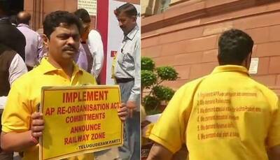 6 demands printed on t-shirt: How a TDP MP came to Parliament to lodge his protest