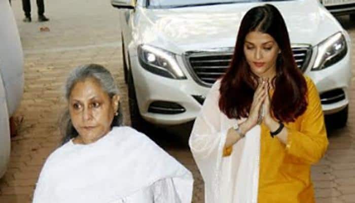 Aishwarya, Jaya Bachchan attend Shammi aunty&#039;s prayer meet