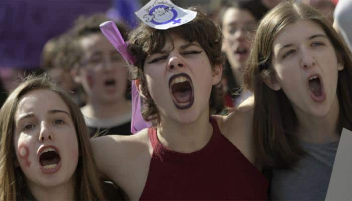 Spanish women stage unprecedented strike for rights