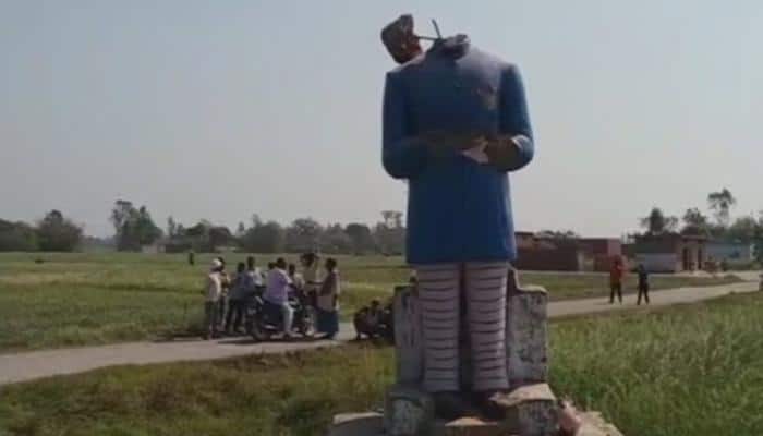 Statue vandalism continues, now Ambedkar&#039;s sculpture damaged in Azamgarh