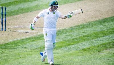 Hashim Amla, Dean Elgar steady as South Africa 110/2 at lunch on Day Two 