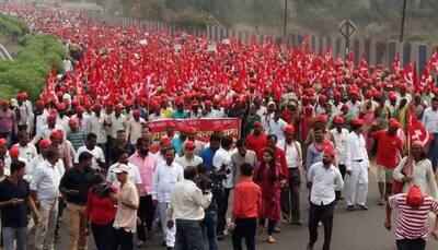 30,000 farmers hold anti-BJP rally in Maharashtra; Shiv Sena, MNS extend support