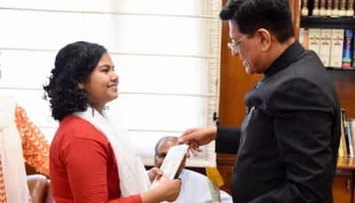 Piyush Goyal gifts PM Modi's book Exam Warriors to girl who ran away from home after failing maths test