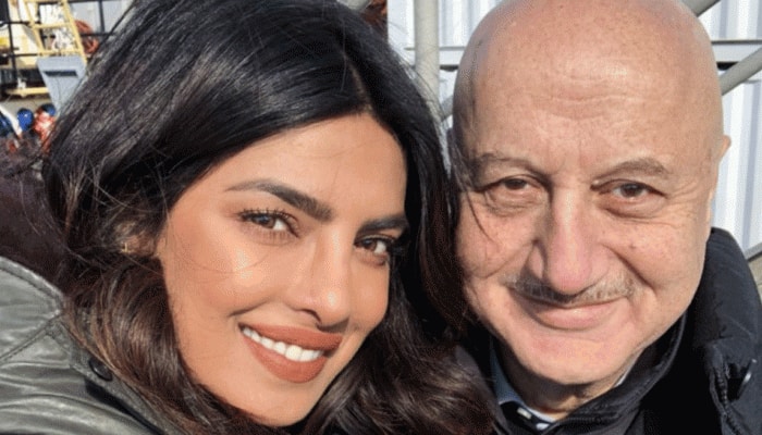 Anupam Kher visits Priyanka Chopra on Quantico set 