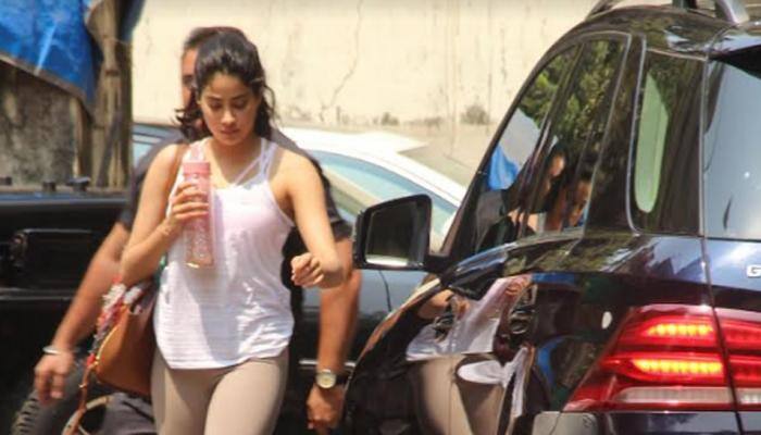 Janhvi Kapoor arrives from Sridevi's prayer meet in Chennai, hits gym — Pics inside