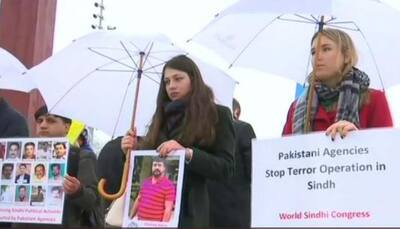 World Sindhi Congress organises massive protest against Pakistan at UNHRC meet