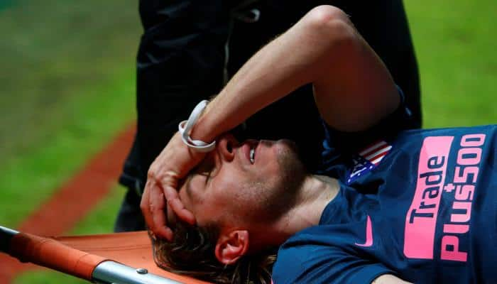 Atletico Madrid and Brazil defender Filipe Luis breaks leg, set to miss World Cup