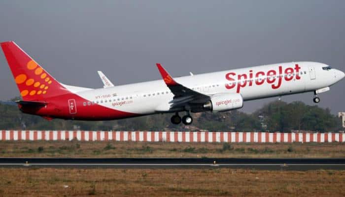 SpiceJet plane veers off path, hits runway lights at Bengaluru airport