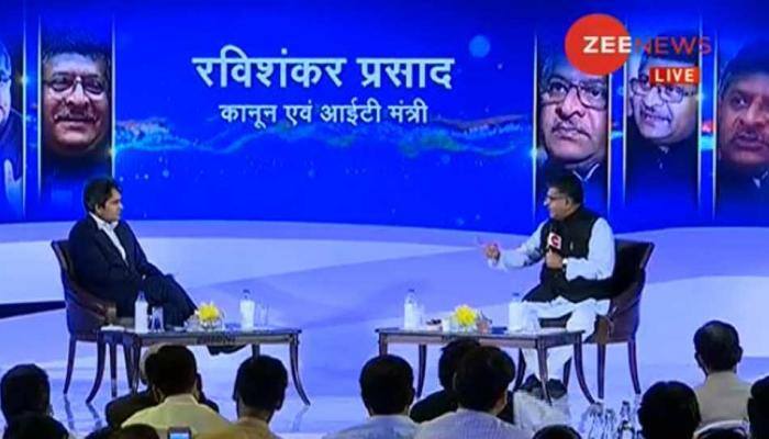 Zee India Conclave: BJP will get full majority in 2019 polls, says Ravi Shankar Prasad 