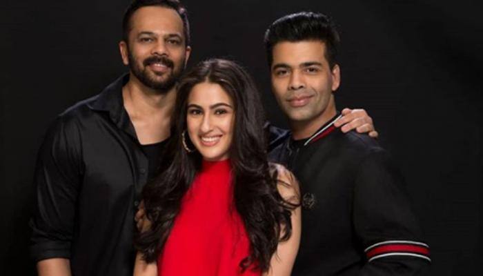 Have you seen Sara Ali Khan, Rohit Shetty and Karan Johar's 'Simmba' selfie yet?