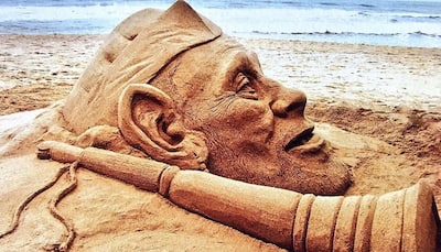 Sudarsan Pattnaik pays heartfelt sand art tribute to Bismillah Khan on birth anniversary—Pic